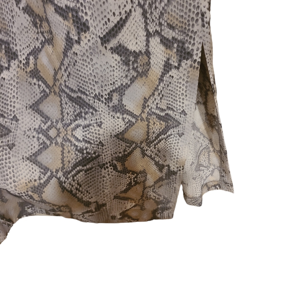 Vintage Leslie Fay Snakeskin Button Down Dress - Picture 3 of 5